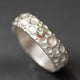 Vintage Silver Plated Inlaid Green Stone Ring