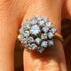 Vintage Blossom Zirconia Ring