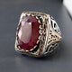 Turkish Vintage Signet Ring Red