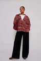 Gemütliche Vintage-Streifen Strickjacke mit V-Ausschnitt