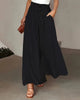Damen Weite Hose Mit Polka Dot Print Lang