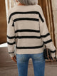 Schicker gestreifter Strickpullover für Damen