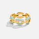 Blue Reya Chain Ring