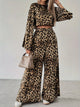 Leopardenmuster Musselin-Hose