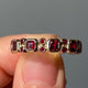 Vintage Red Crystals Ring