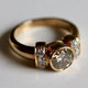 Vena Amoris Gold and Champagne Diamond Ring