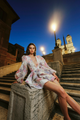 Damen Minikleid Mit Blumenmuster Und Ballonärmeln