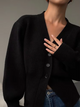 Gemütlicher Strick-Cardigan mit V-Ausschnitt und Knopfleiste