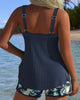 Laluna® | Gestreifter Tankini mit Zweiteiligem Strandshort