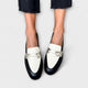 Xara – Schwarze Loafer mit metallischem Glanz