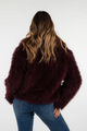 Gemütlicher Plüsch-Kunstpelzmantel für winterliche Eleganz