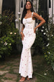 Damen Maxi Bodycon Kleid Mit Schlitz Und Hohem Kragen