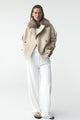 Schicker Kunstpelz-Trenchcoat