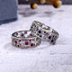 Hollow Silver Zirconia Ring