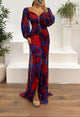 Maud™ - Langes Elegantes Plissee-Abendkleid