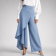 Damen Weite Hose Mit Hohem Bund Und Fließendem Fall