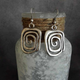 Vintage Spiral Silver Earrings