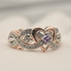 Elegant, Shiny Heart Ring in Rose Gold