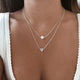 Sophisticated Heart and Pearl necklace set
