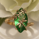Label Green Crystal Ring