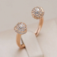 Elegant ring with open light balls