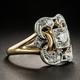 Vintage Zirkonia Goldring