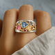 Vintage Bunter Zirconia Ring
