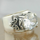 Ring with Glass Inlays