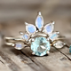 Vintage Moonstone Crystal Ring
