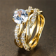 Vintage Sparkling Ring Set
