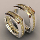 Vintage Silver Gold-Plated Rings Set