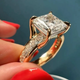 Elegant Ring with Vintage Crystal
