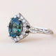 Brilliant Blue Vintage Ring
