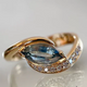 Vintage Zirconia Eye Blue Ring