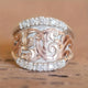 Vintage Silver & Rose Ring