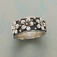 Vintage Silver-Plated Flower Ring