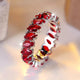 Vintage Ring with Red Crystal