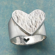 Vintage Silver-Plated Heart Ring