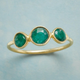 Gold Green Vintage Ring