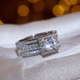 Ring made of cubic zirconia