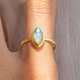 Golden Opal Ring in Vintage Style