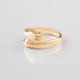 Golden Vintage Ring with Embrace