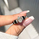 Black Enamel Ring