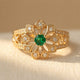 Hollow Ethnic Zirconia ring