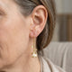 Flower Dangle Vintage Rose Gold Earrings