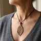 Boho Vintage Faux Leather Pendant