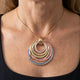 Bohemian Multicolor Marbled Necklace