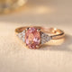 Elegant Pink Crystal ring