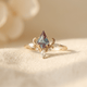 Victorian Crown Gold Sterling Silver Ring