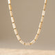 Natural Stone Geometric Ocean Beadwork Necklace